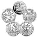 2020 5-Coin 5 oz Silver ATB Set (America the Beautiful)
