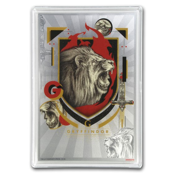 2020 5 gram Silver $1 Note Harry Potter House Banners: Gryffindor