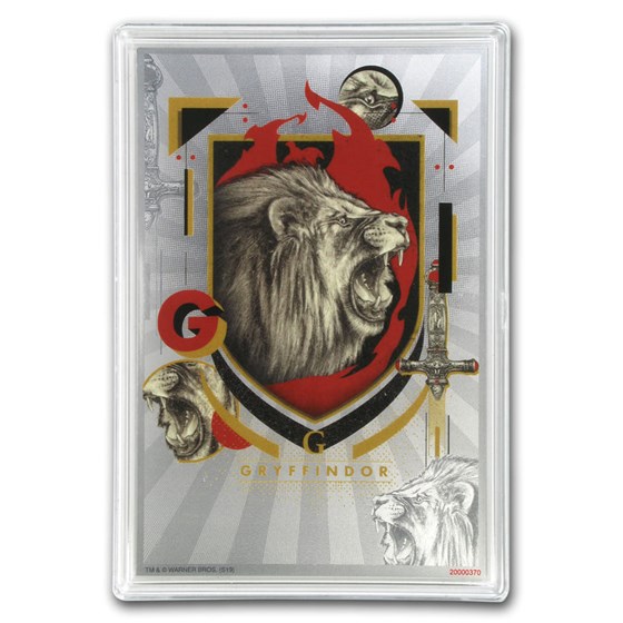 2020 5 gram Silver $1 Note Harry Potter House Banners: Gryffindor 2020 5 gram Silver $1 Note Harry Potter House Banners: Gryffindor