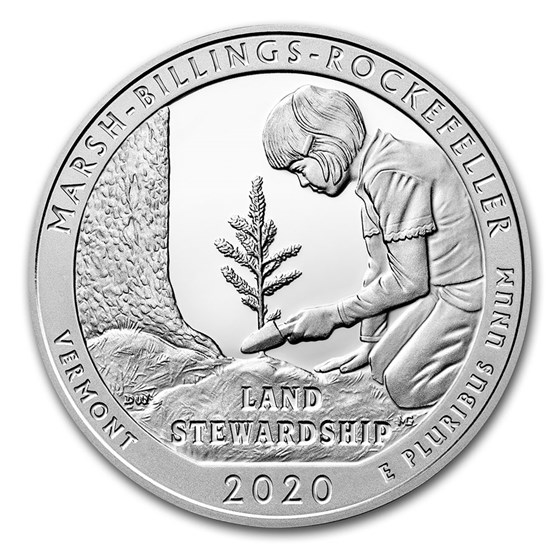 2020 5 oz Silver ATB Marsh-Billings-Rockefeller Nat'l Park, VT