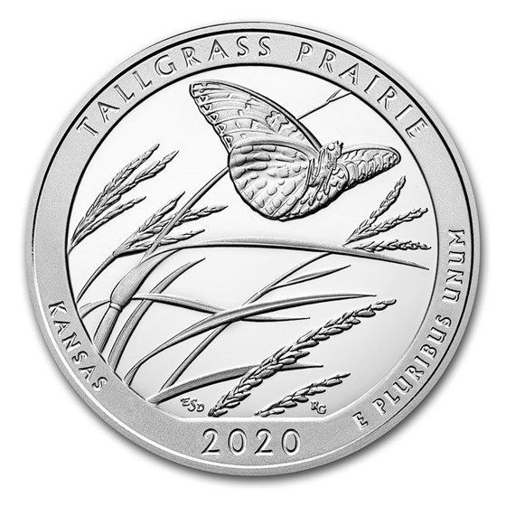 2020 5 oz Silver ATB Tallgrass Prairie National Preserve, KS