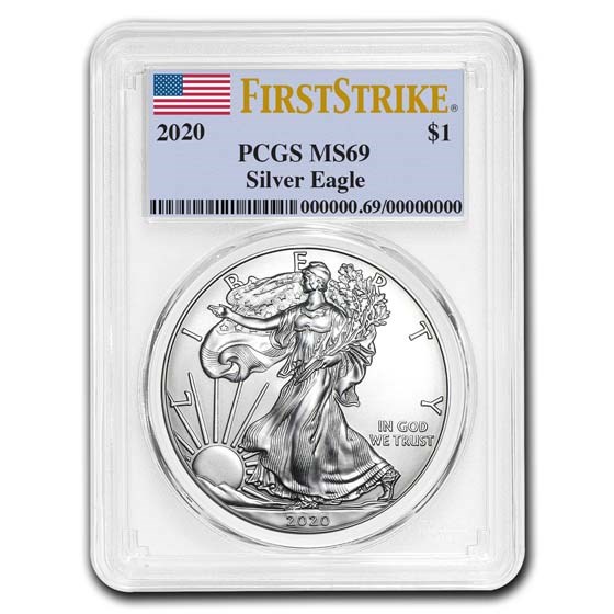 2020 American Silver Eagle MS-69 PCGS (FirstStrike®)