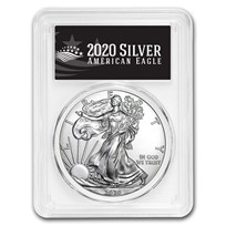 2020 American Silver Eagle MS-70 PCGS (FirstStrike®, Black Label)