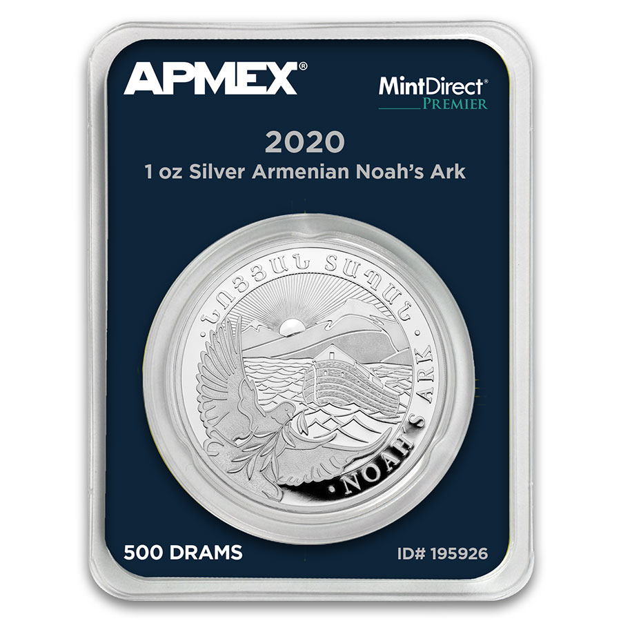 SKU#195929 MintDirect® Single Details about   2020 Armenia 1 oz Silver Noah’s Ark 