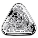 2020 AUS 1 oz Silver $1 Vergulde Draeck Shipwreck (Gilt Dragon)