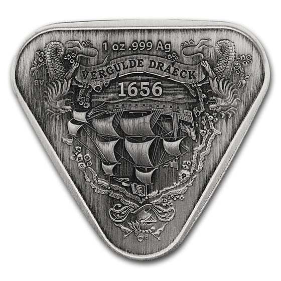2020 AUS 1 oz Silver Vergulde Draeck Shipwreck Antiqued 2020 AUS 1 oz Silver Vergulde Draeck Shipwreck Antiqued
