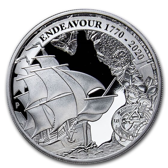 2020 AUS 1 oz Silver Voyage of Discovery Endeavour 1770-2020 2020 AUS 1 oz Silver Voyage of Discovery Endeavour 1770-2020