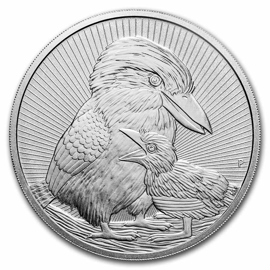 2020 AUS 10 oz Silver Kookaburra Piedfort BU (Missing Capsule)