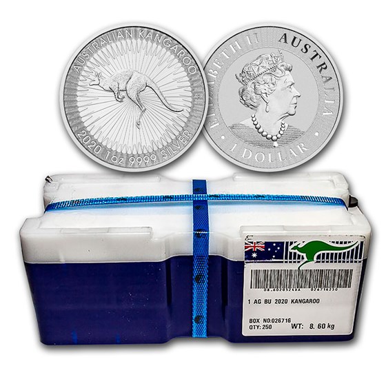 2020 AUS 250-Coin 1 oz Silver Kangaroo Mini Monster Box BU- promo 2020 AUS 250-Coin 1 oz Silver Kangaroo Mini Monster Box BU- promo