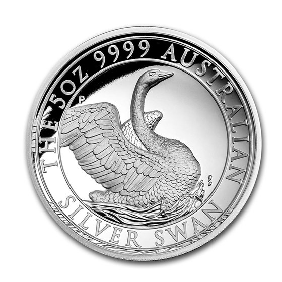 2020 AUS 5 oz Silver Swan Proof COA #1 (High Relief, w/Box & COA) 2020 AUS 5 oz Silver Swan Proof COA #1 (High Relief, w/Box & COA)