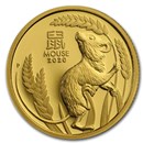 2020 Australia 1/10 oz Gold Lunar Mouse Proof (w/box & COA)