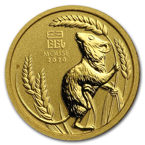 2020 Australia 1/20 oz Gold Lunar Mouse BU (Series 3) 2020 Australia 1/20 oz Gold Lunar Mouse BU (Series 3)