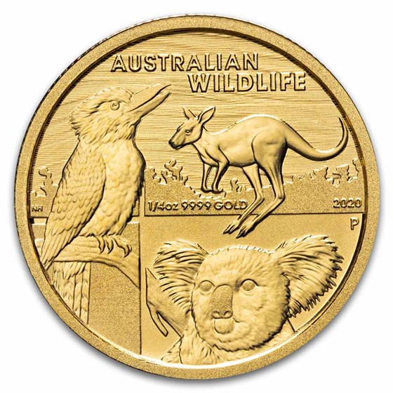 2020 Australia 1/4 Gold Australian Wildlife BU 2020 Australia 1/4 Gold Australian Wildlife BU