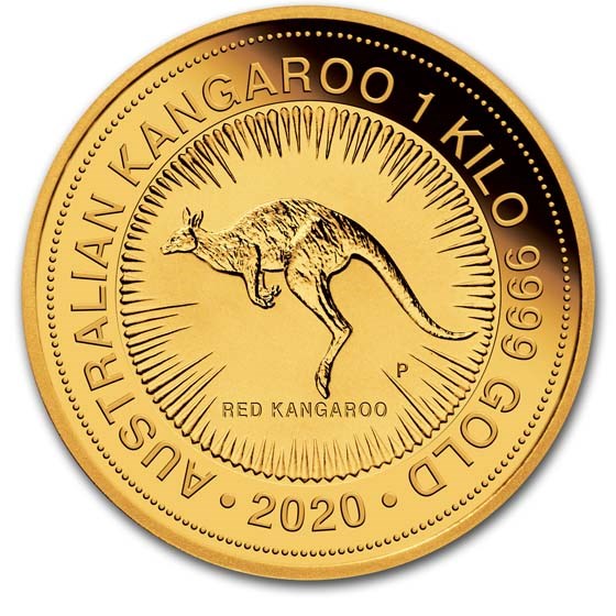 2020 Australia 1 kilo Gold Kangaroo BU