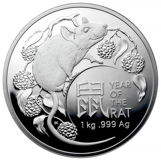 2020 Australia 1 Kilo Silver Lunar Year of the Rat Proof 2020 Australia 1 Kilo Silver Lunar Year of the Rat Proof