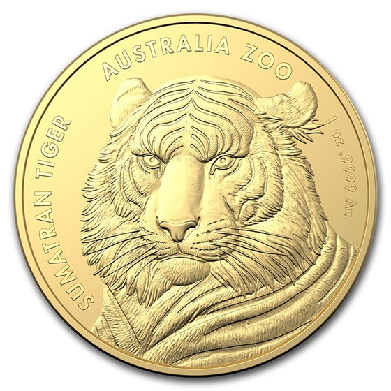 2020 Australia 1 oz Gold $100 Sumatran Tiger BU (w/Box & COA) 2020 Australia 1 oz Gold $100 Sumatran Tiger BU (w/Box & COA)