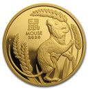2020 Australia 1 oz Gold Lunar Mouse Proof (w/box & COA)