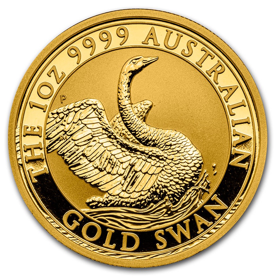 2020 Australia 1 oz Gold Swan BU