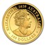 2020 Australia 1 oz Gold Swan Proof (HR, w/Box & COA)