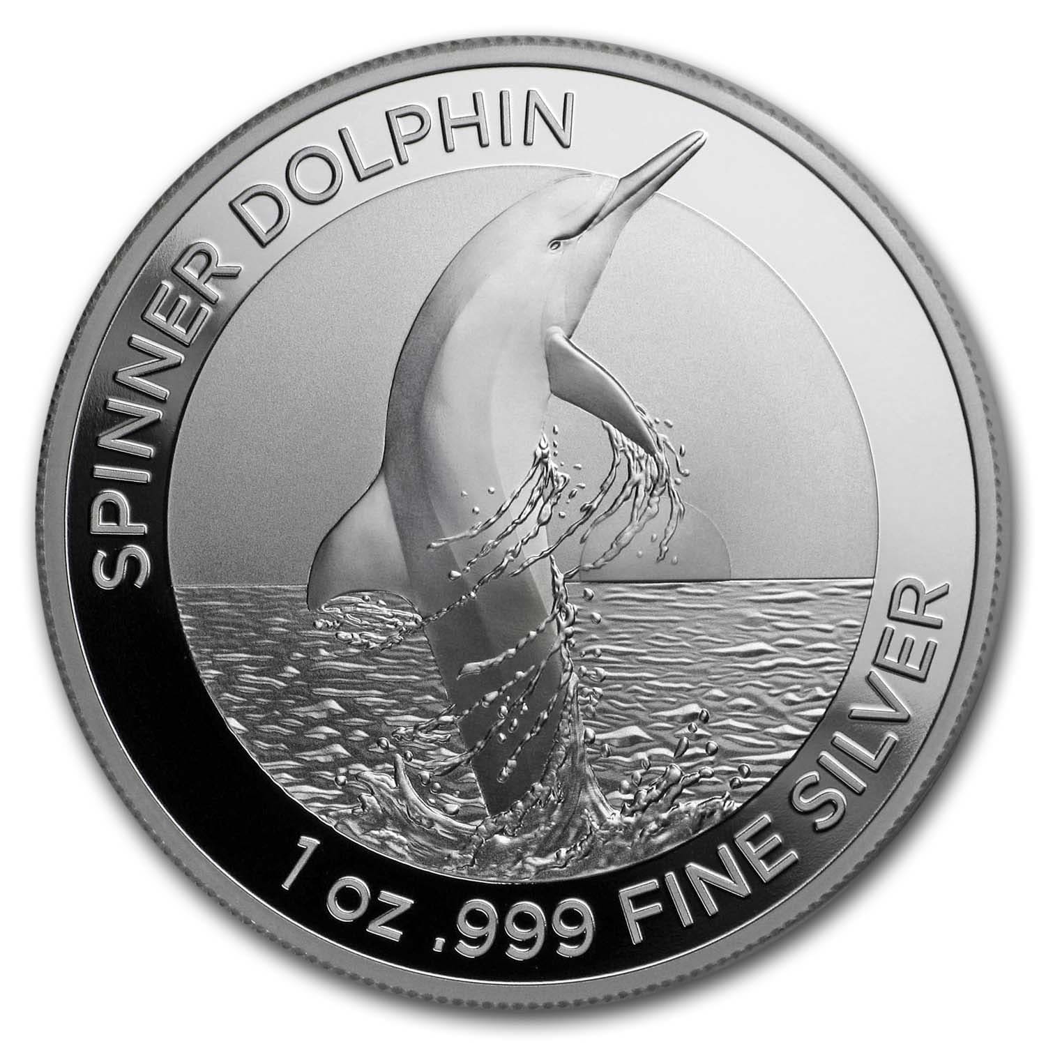 2020 Australia Dolphin Series The Spinner Dolphin 1 oz Silver 