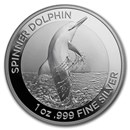 2020 Australia 1 oz Silver $1 Spinner Dolphin BU