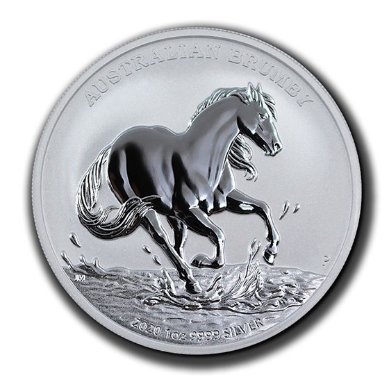 2020 Australia 1 oz Silver Australian Brumby BU 2020 Australia 1 oz Silver Australian Brumby BU