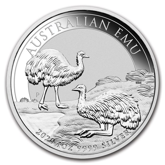 2020 Australia 1 oz Silver Emu BU 2020 Australia 1 oz Silver Emu BU