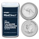 2020 Australia 1 oz Silver Kangaroo (25-Coin MintDirect® Tube) 2020 Australia 1 oz Silver Kangaroo (25-Coin MintDirect® Tube)