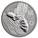 2020 Australia 1 oz Silver Lunar Mouse BU (Dragon Privy)
