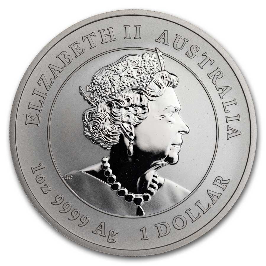 2020 Australia 1 oz Silver Lunar Mouse BU (Dragon Privy)