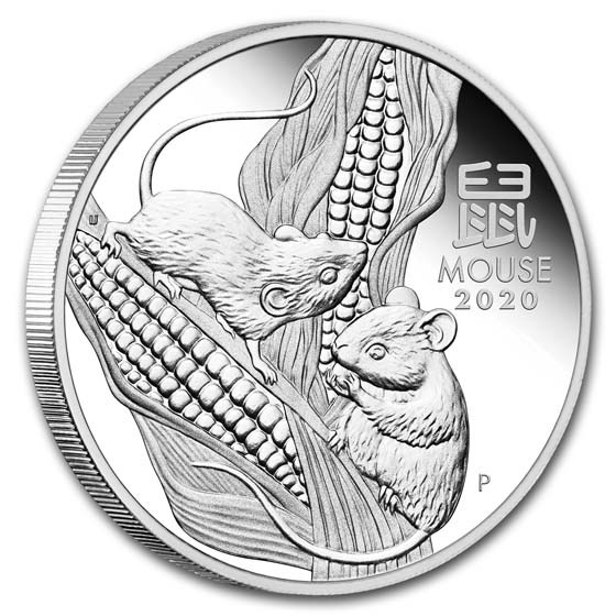 2020 Australia 1 oz Silver Lunar Mouse Proof (w/box & COA)