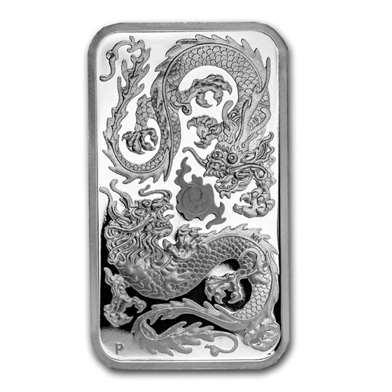 2020 Australia 1 oz Silver Rectangular Dragon Proof 2020 Australia 1 oz Silver Rectangular Dragon Proof