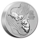 2020 Australia 10 kilo Silver Lunar Mouse BU (Series III)