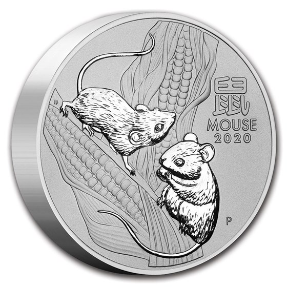2020 Australia 10 kilo Silver Lunar Mouse BU (Series III) 2020 Australia 10 kilo Silver Lunar Mouse BU (Series III)