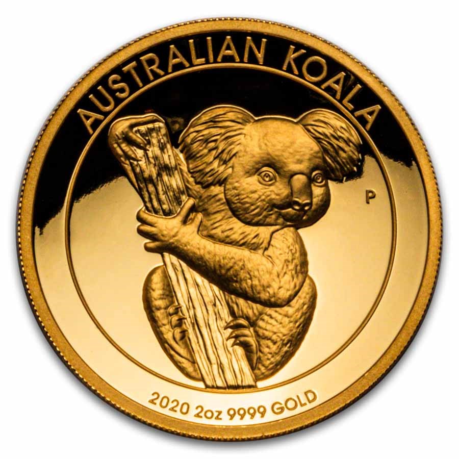 2020 Australia 2 oz Gold Koala Proof (High Relief)