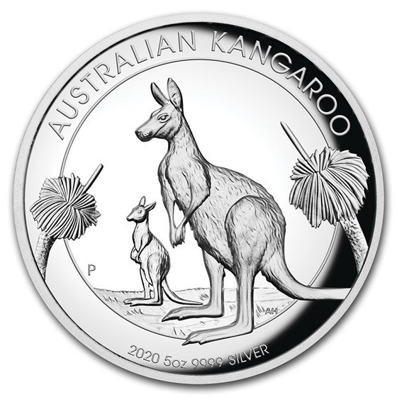 2020 Australia 5 oz Silver High Relief Kangaroo Proof 2020 Australia 5 oz Silver High Relief Kangaroo Proof