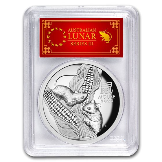 2020 Australia 5 oz Silver Mouse HR PR-70 DCAM (FS, Red Label) 2020 Australia 5 oz Silver Mouse HR PR-70 DCAM (FS, Red Label)