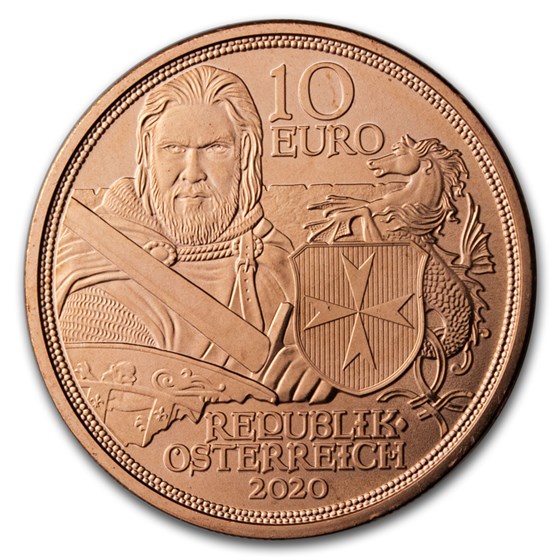 2020 Austria Copper €10 Knights' Tales (Fortitude) 2020 Austria Copper €10 Knights' Tales (Fortitude)