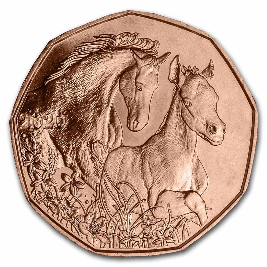 2020 Austria Copper €5 Easter Friends for Life Horse