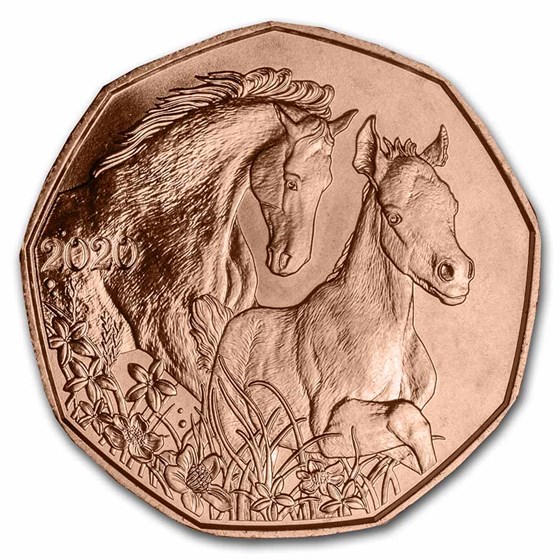 2020 Austria Copper €5 Horse 2020 Austria Copper €5 Horse