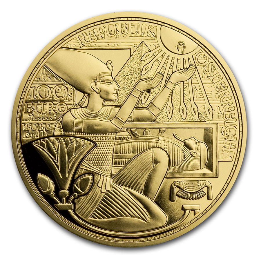 2020 Austria Pf Gold €100 Magic of Gold (Gold of the Pharaohs)