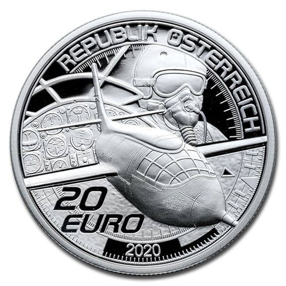 2020 Austria Silver €20 Reaching for the Sky: Faster than Sound 2020 Austria Silver €20 Reaching for the Sky: Faster than Sound