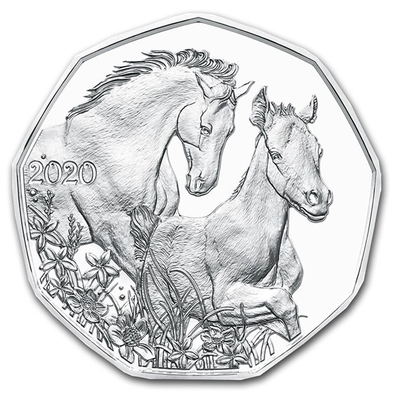 2020 Austria Silver €5 Horse 2020 Austria Silver €5 Horse