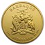 2020 Barbados 1 oz Gold Caribbean Seahorse BU