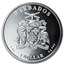 2020 Barbados 1 oz Silver Caribbean Seahorse BU