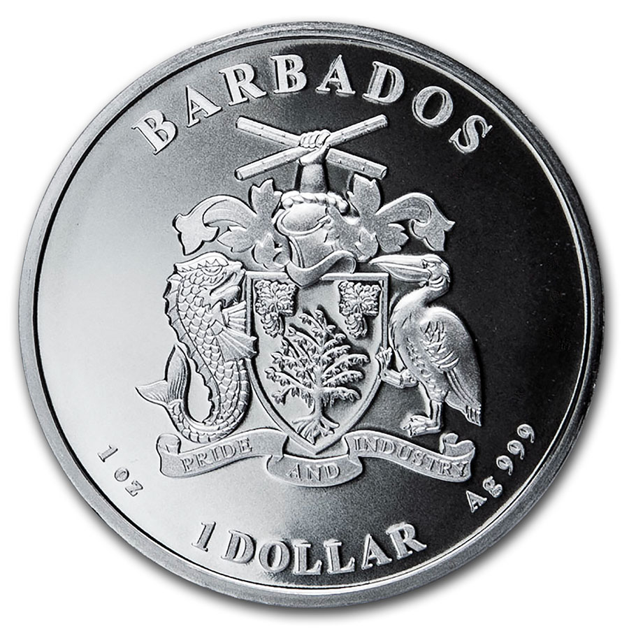 Buy 2020 Barbados 1 oz Silver Seahorse (MintDirect® Premier Single