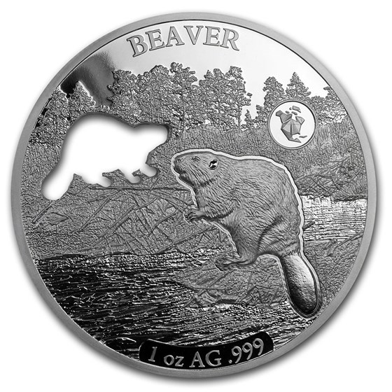 2020 Barbados 1 oz Silver Shapes of America (Beaver) 2020 Barbados 1 oz Silver Shapes of America (Beaver)