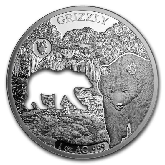2020 Barbados 1 oz Silver Shapes of America (Grizzly Bear) 2020 Barbados 1 oz Silver Shapes of America (Grizzly Bear)