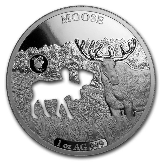 2020 Barbados 1 oz Silver Shapes of America (Moose) 2020 Barbados 1 oz Silver Shapes of America (Moose)