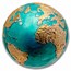 2020 Barbados 3 oz Silver Blue Marble: Planet Earth